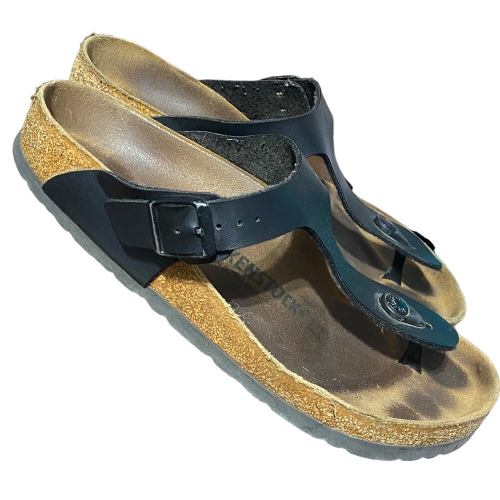 Birkenstock Black and Brown Sandals